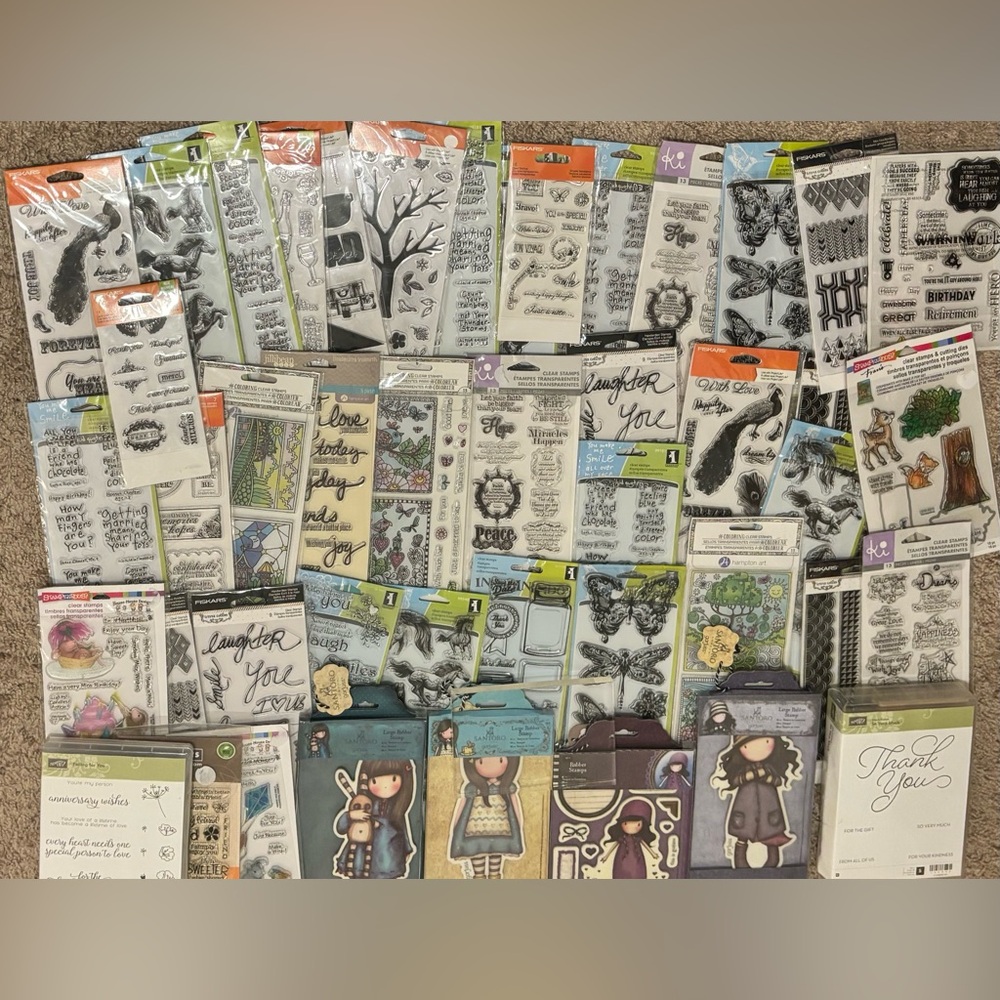 NWT: Huge Lot of Assorted Arts & Crafts Stamps